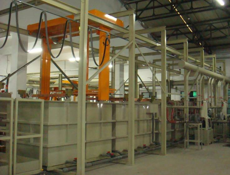 The masss production line of micro-arc plasma oxidation